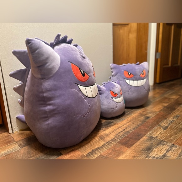 NEW *HTF* *COLLECTIBLE* Pokémon’s Gengar Squishmallows Set 20, 14 and 10 in - Picture 3 of 5